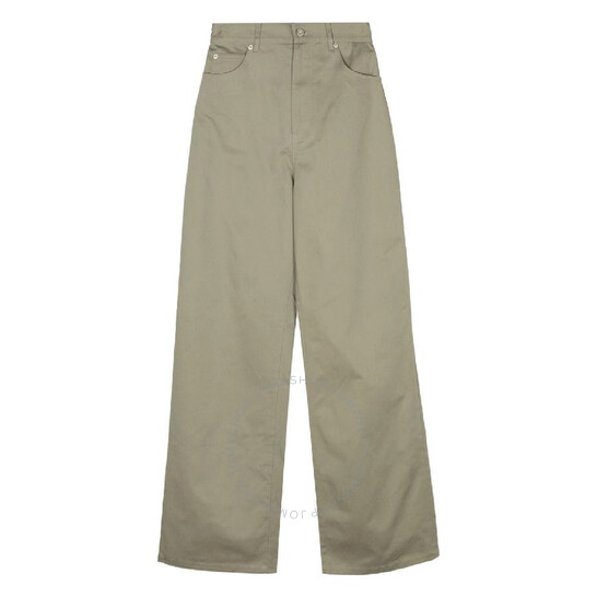 VIP【送料関税込】LOEWE HIGH-WAISTED COTTON TROUSERS Loewe High Waisted Cotton Pants, Brand Size 38 (US Size 6