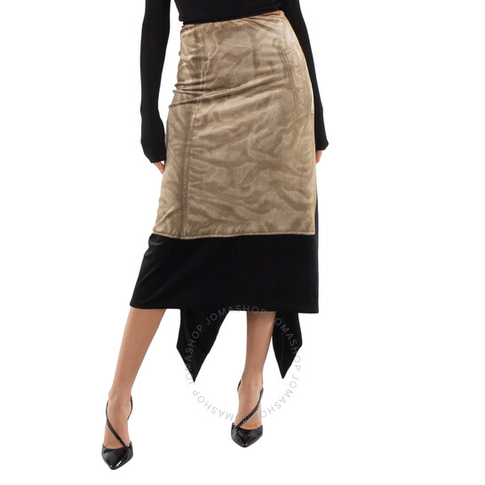 Loewe Trompe Loeil Midi Skirt, Brand Size 36 S540Y08X68.3101