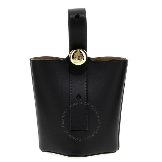 Loewe Pebble Mini Buckle Bag- Black AANBBBMX011100