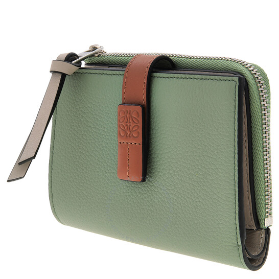 直営店買付【LOEWE】SGC SLIM COMPACT BFOLD WALLET C660P30X02 Loewe Slim Compact Wallet - Rosemary/Tan C660P30X02.6465