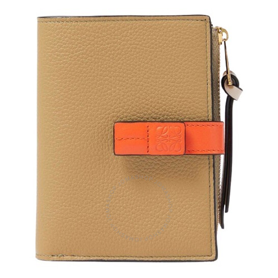 【LOEWE】C660S40X01 VERTICAL WALLET 折り財布 Loewe Large Vertical Wallet - Rosemary/Tan C660S40X01.6465