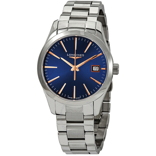 Longines Conquest Classic Quartz Blue Dial Ladies Watch