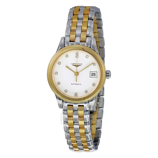 稀少 LONGINES(ロンジン) La Grande Diamonds Ladies Watch Longines La Grande Classique Diamonds Mother-of-Pearl Quartz