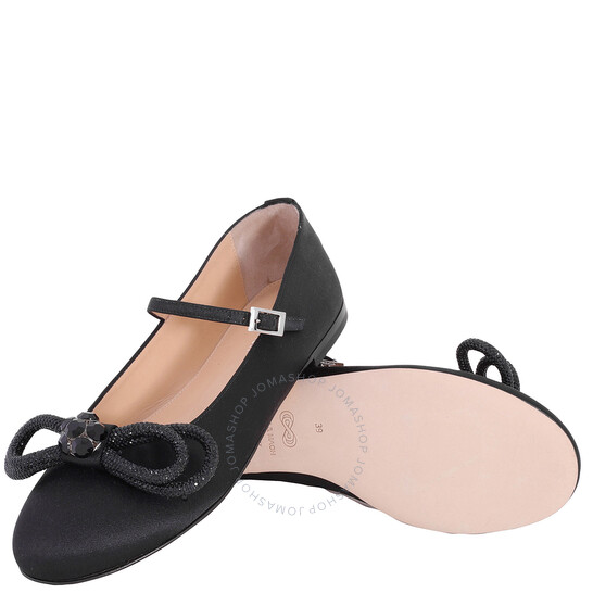 Mach & Mach Double Bow Ballerina Flats, Brand Size 35 ( US