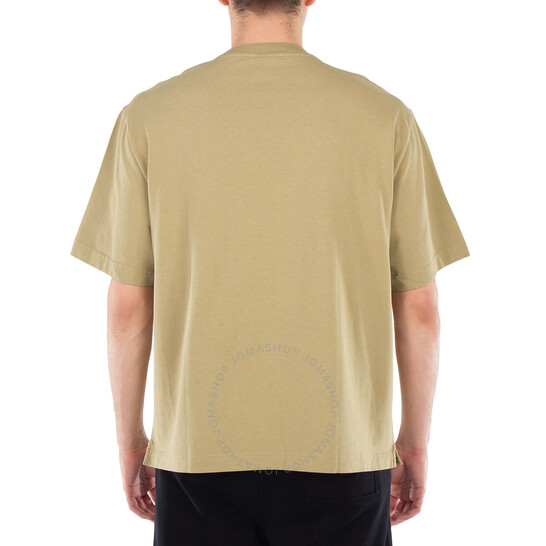 Tシャツ・カットソー MAISON KITSUNE Men T Shirts LM00107KJ0119 0119 beige Maison Kitsuné Fox Head Patch Oversized T-Shirt, Size Medium