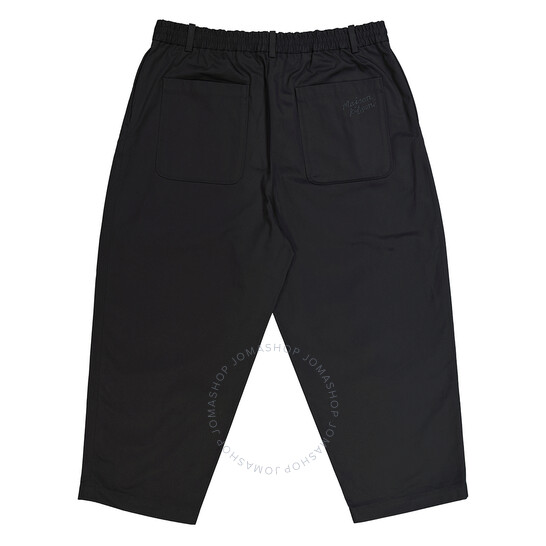 Maison Kitsuné Men's Cropped Pleated Chino Pants, Brand Size
