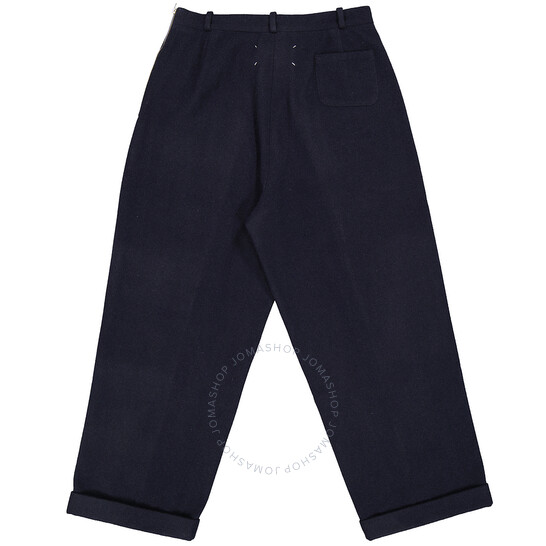 パンツ Maison Margiela PANTS (S51KA0572M35301 510) Mm6 Maison Margiela Maison Margiela Men's Dark Blue Pleated