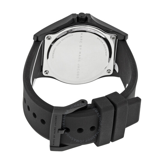 Marc By Marc Jacobs Sloane Black Dial Black Silicone Ladies
