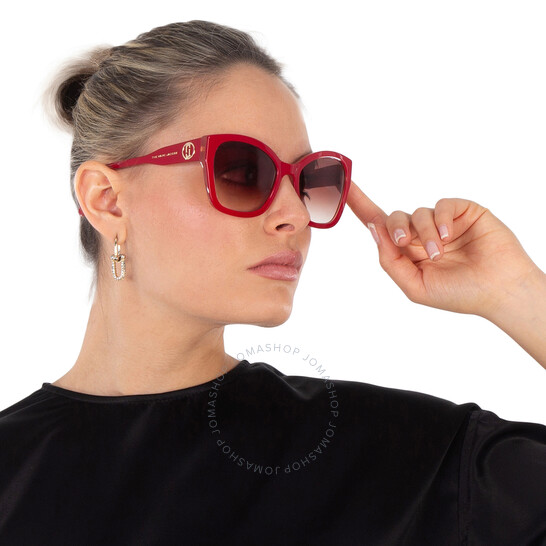 Marc Jacobs Brown Gradient Butterfly Ladies Sunglasses MARC