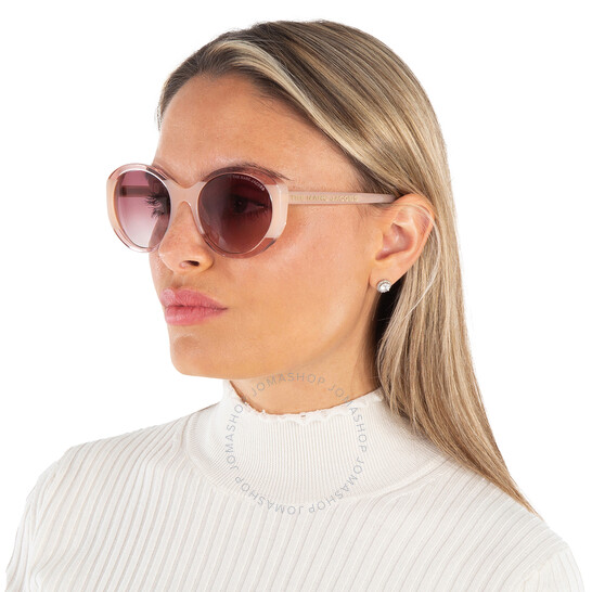 Marc Jacobs ラウントフレムサンクラス MARC520S NG3 Marc Jacobs Burgundy Gradient Oval Ladies Sunglasses MARC
