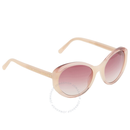 Marc Jacobs ラウントフレムサンクラス MARC520S NG3 Marc Jacobs Burgundy Gradient Oval Ladies Sunglasses MARC