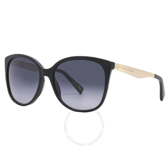 Marc Jacobs Dark Grey Gradient Butterfly Ladies Sunglasses