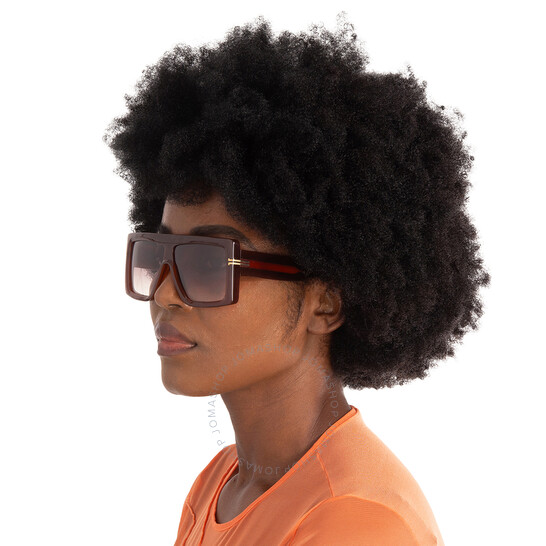 Marc Jacobs スクエアフレムサンクラス MJ1061S KRZHAA Marc Jacobs Gradient Brown Square Ladies Sunglasses MJ 1061