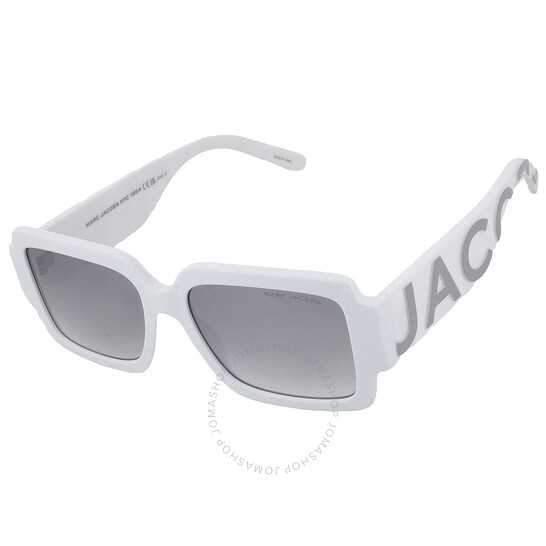 Marc Jacobs Grey Mirror Silver Square Ladies Sunglasses MARC