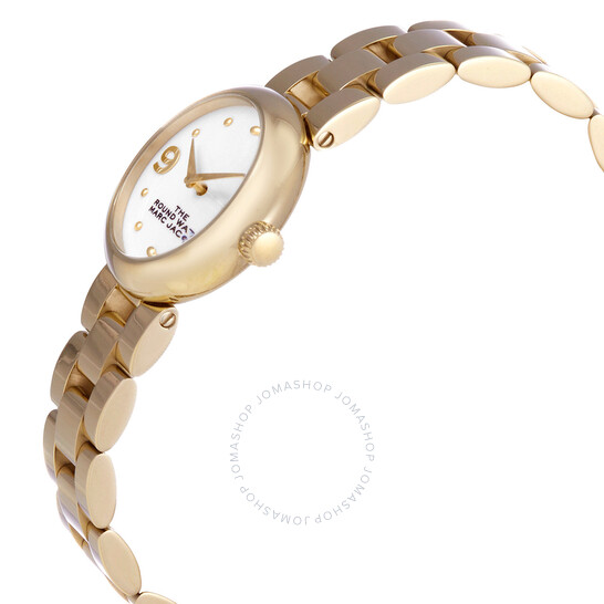 Marc Jacobs The Round Quartz White Dial Ladies Watch