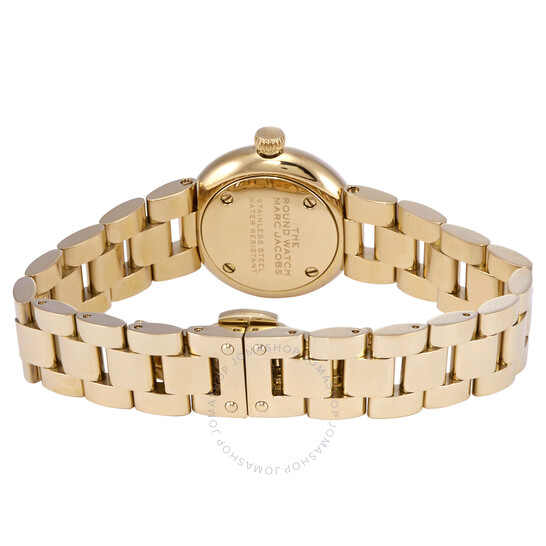 Marc Jacobs The Round Quartz White Dial Ladies Watch