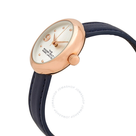 Marc Jacobs The Round Quartz White Dial Ladies Watch