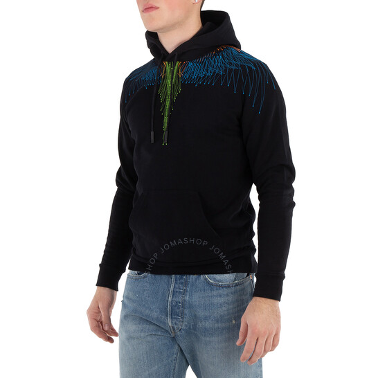 Marcelo Burlon Bezier Wings Hoodie, Size X-Small