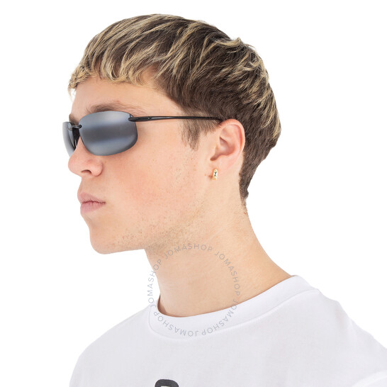 Maui Jim Ho'okipa XLarge Nuetral Grey Rectangular Men's