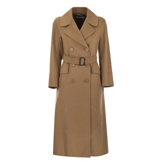 【送料&関税込】Max Mara Double-breasted Belted Coat Max Mara Max Mara Studio Double-Breasted Belted Coat