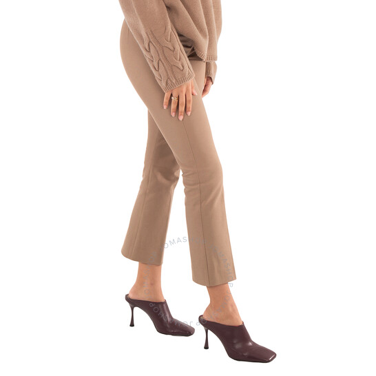 Max Mara Ladies Black Umanita Cropped Trousers, Brand Size
