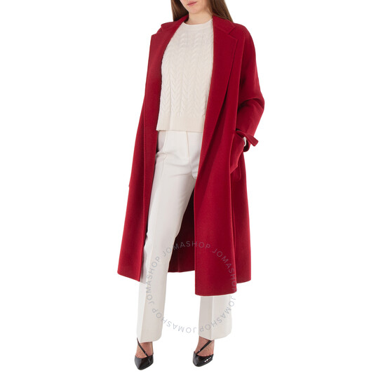 Max Mara Ludmilla Belted Cashmere Coat, Brand Size 38 (US