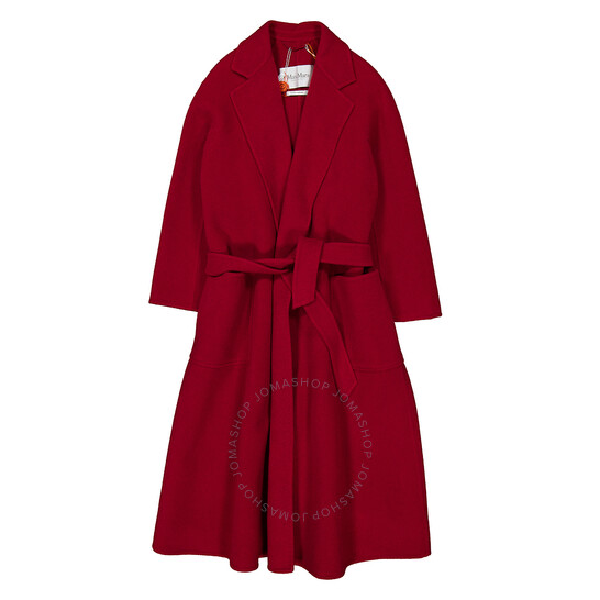MAXMARA ヘトレットロンクスリフコト LUDMILLA 068 Max Mara Ludmilla Belted Cashmere Coat, Brand Size 38 (US