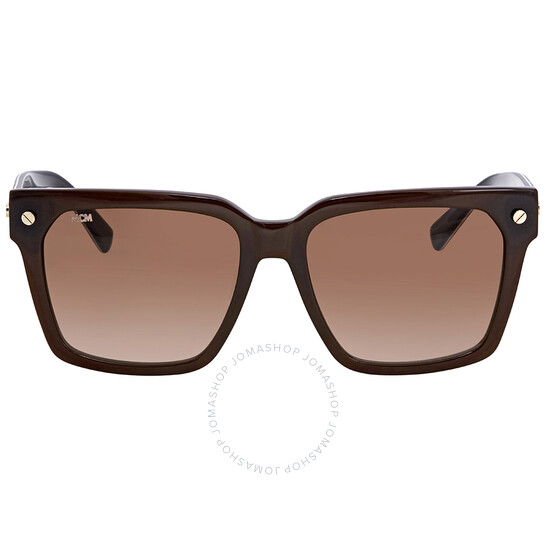 MCM サングラス MCM635SA MCM Brown Gradient Square Unisex Sunglasses MCM635S 211 57