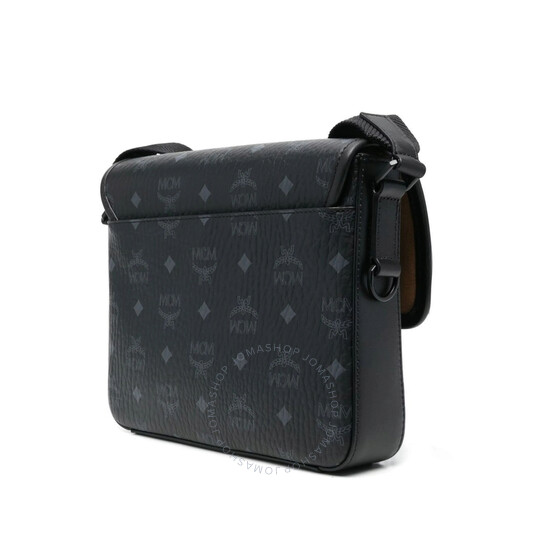 MCM Klassik Logo Messenger Bag - Black MMMCAKK01BK