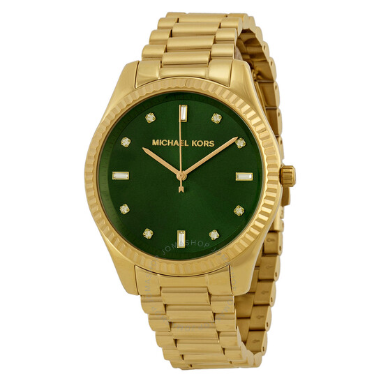 Michael Kors Blake Emerald Green Dial Gold tone Ladies Watch MK3226