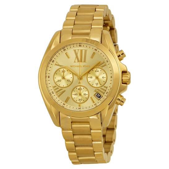時計 MICHAEL KORS MK5798 Michael Kors Bradshaw Chronograph Champagne Dial Ladies