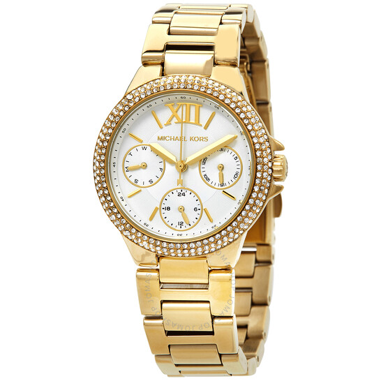 Michael Kors Camille Quartz Crystal White Dial Ladies Watch