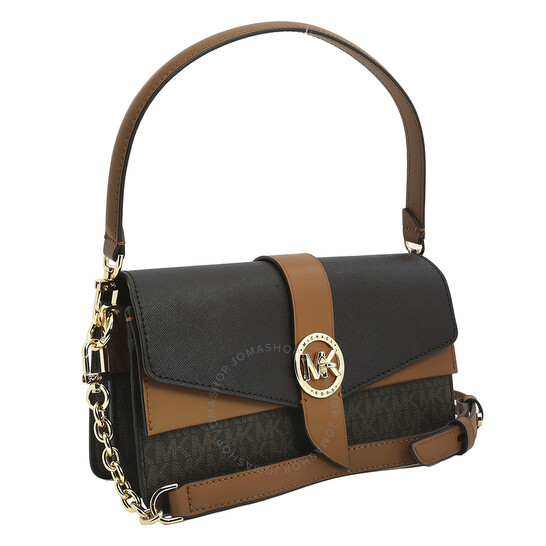 Michael Kors Ladies Monogram Print Shoulder Bag 30H1GGRL8V