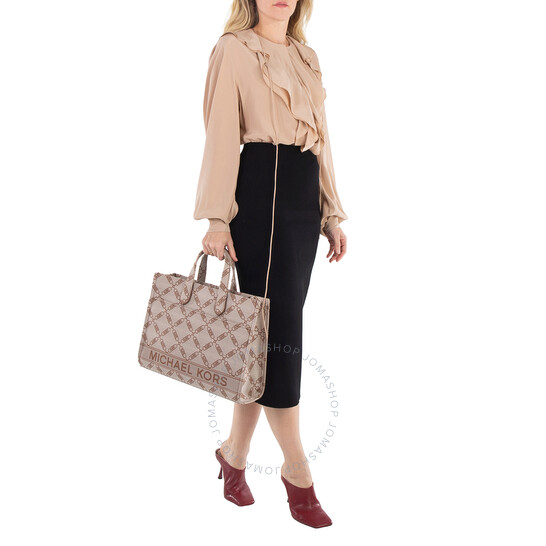 MICHAEL KORS GIGI ラージ 30S3G3GT3J トートバッグ Michael Kors Large Gigi Empire Logo Jacquard Tote Bag
