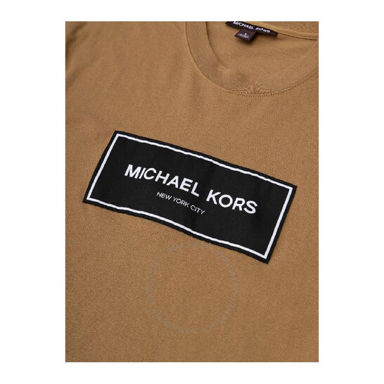 FRAMeWORK LOGO T-SHRT ブラウン Michael Kors Logo-Print Cotton T-Shirt, Size Medium