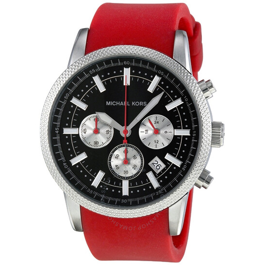 michael kors watch with red face