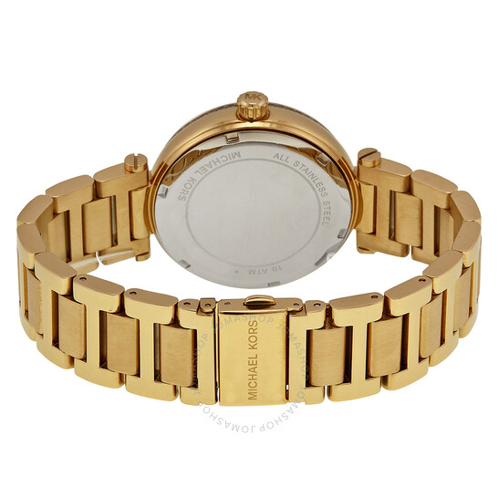追尾/関税込☆Michael Kors Women's Skylar Bracelet MK5989 Michael Kors Skylar Black Dial Gold-tone Ladies Watch MK5989
