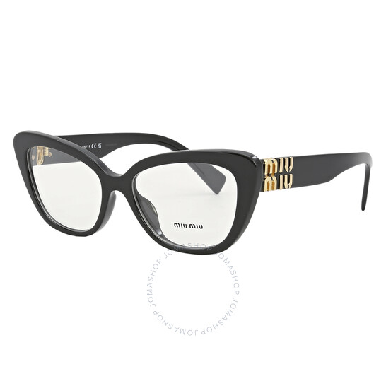 Miu Miu Demo Cat Eye Ladies Eyeglasses MU 05VV 1AB1O1 53
