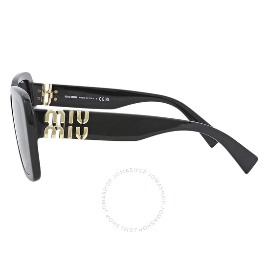 Miu Miu Grey Gradient Square Ladies Sunglasses MU 10YS