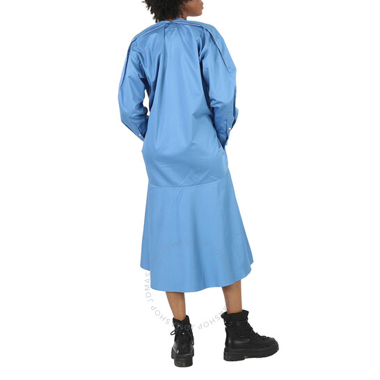 Mm6 Maison Margiela Ladies Prussian Blue Asymmetric Cotton