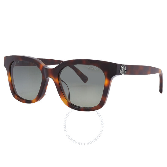 MONCLER スクエアフレムサンクラス ML0266F 52R Moncler Audree Green Square Ladies Sunglasses ML0266-F 52R