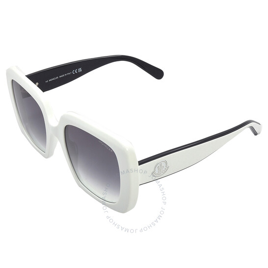 MONCLER スクエアフレムサンクラス ML0259 21B Moncler Blanche Smoke Gradient Square Ladies Sunglasses