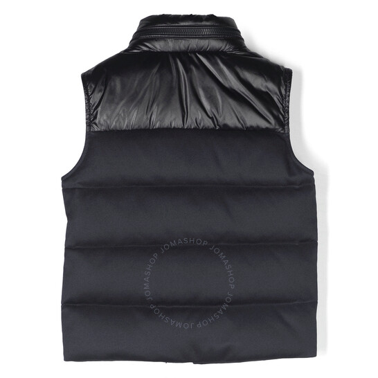 Moncler Logo Patch Zipped Vest, Size 8Y I29541A00015-595ZJ