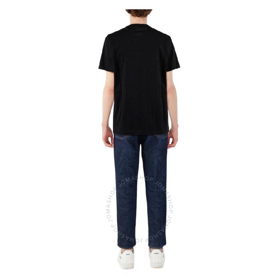 Moncler Logo-Patch Crew Neck T-Shirt, Size Medium