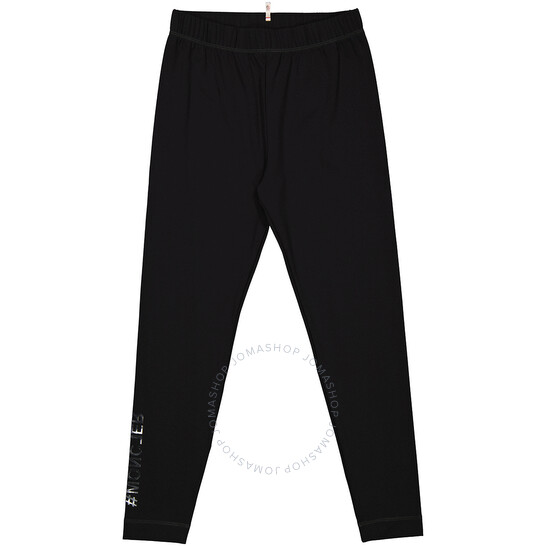 【新発売】 Men's Moncler Black Size Leggings, Logo-Print Day-Namic パンツ