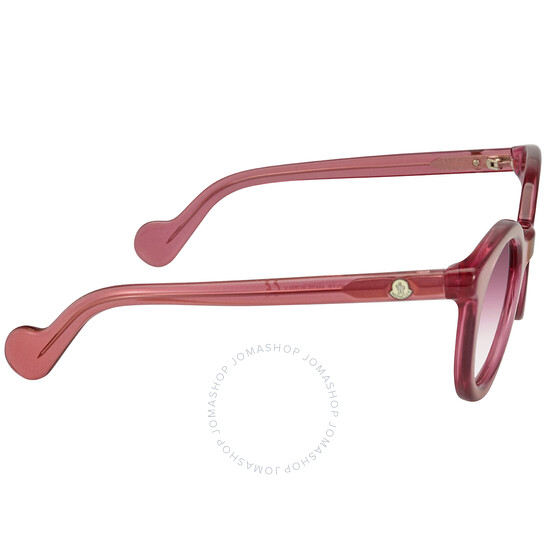 MONCLER ラウントフレムサンクラス ML0015 75Z Moncler Mirrored Purple Gradient Round Ladies Sunglasses