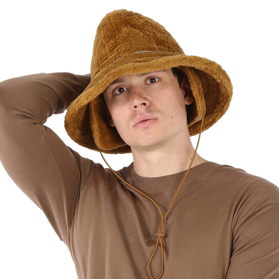 【VIP価格】DOLCE & GABBANA Beige Fur Bucket Hat Dolce & Gabbana Beige Acrylic Fur Women Bucket Women's Hat