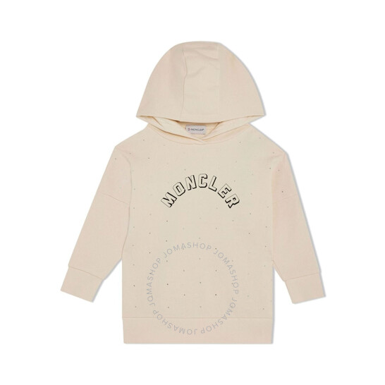 Moncler Rhinestone-Embellished Logo-Print Cotton Hoodie