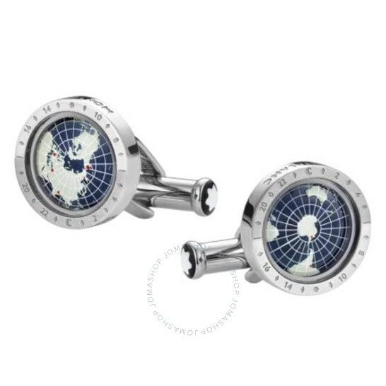 MONTBLANC 地球儀デザイン カフリンクス MONTBLANC 地球儀デザイン カフリンクス