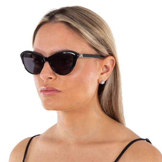 Moschino キャットアイフレムサンクラス MOL015S 789 Moschino Grey Cat Eye Ladies Sunglasses MOL015/S 0807/IR 53
